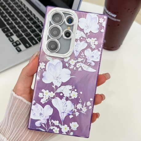 Протиударний чохол Flowers and Plants Series для Samsung Galaxy S25 Ultra 5G - Pale Purple Flower