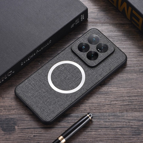 Протиударний чохол CD Magnetic Cloth Texture для Xiaomi 14T Pro - сірий