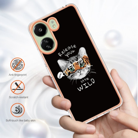 Противоударный чехол Electroplating IMD для Xiaomi Redmi 13C/Poco C65 - Growth