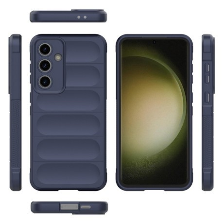 Силіконовий чохол Magic Flannel для Samsung Galaxy S24 FE 5G - синій