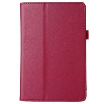 Чехол Lichee Pattern Book Style на iPad Mini 5 (2019)/ Mini 4 - пурпурно-красный