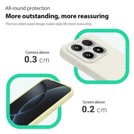 Силиконовый чехол Liquid Silicone Skin-friendly на Xiaomi 17 - розовый