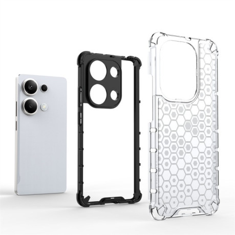 Противоударный чехол Honeycomb на Xiaomi Redmi Note 14S/ 13 Pro 4G / POCO M6 Pro 4G - зеленый