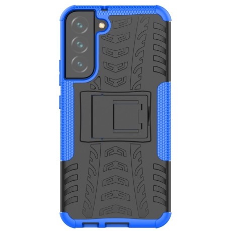 Противоударный чехол Tire Texture на Samsung Galaxy S22 Plus 5G - синий