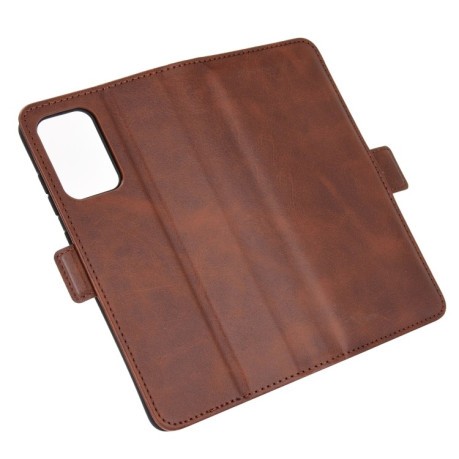 Чехол-книжка Dual-side Magnetic Buckle для Samsung Galaxy A52/A52s - коричневый
