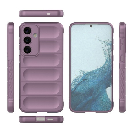 Силиконовый чехол Magic Flannel для Samsung Galaxy S24+ 5G - фиолетовый