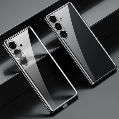 Чохол SULADA Electroplating Frosted TPU  для Samsung Galaxy S25+ 5G - чорний