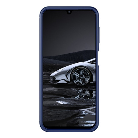 Противоударный чехол Litchi Texture на Samsung Galaxy A14 5G - синий