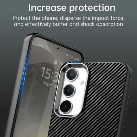 Ударозахисний чохол Carbon Fiber Series IMD для Samsung Galaxy S25 5G - чорний