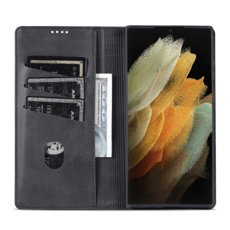 Чехол-книжка AZNS Magnetic Calf на Samsung Galaxy S22 Ultra 5G - черный