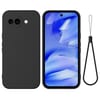 Силіконовий чохол Solid Color Liquid Silicone на Google Pixel 10a/9a— чорний