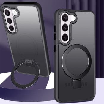 Противоударный чехол Skin Feel MagSafe Magnetic для Samsung Galaxy S23 5G - черный