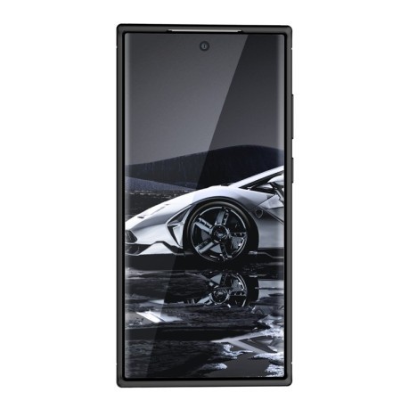Ударозащитный чехол HMC Carbon Fiber Texture на Samsung Galaxy S23 Ultra 5G - черный