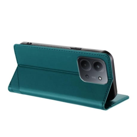Чехол-книжка Embossed Multi-functional Wallet Retro Leather на Xiaomi Redmi 15C 5G / 4G EU 173mm - зеленый