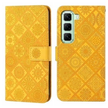 Чохол-книжка Ethnic Style для Infinix Hot 50 4G - жовтий
