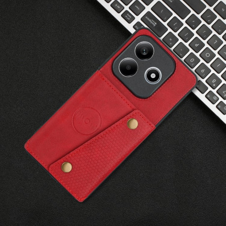 Чохол протиударний Double Buckle для Xiaomi Redmi Note 14 5G - червоний