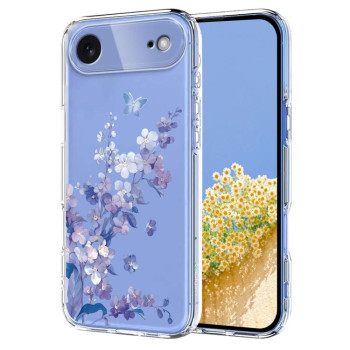 Чехол Flower Pattern Painted для iPhone Air - фиолетовый