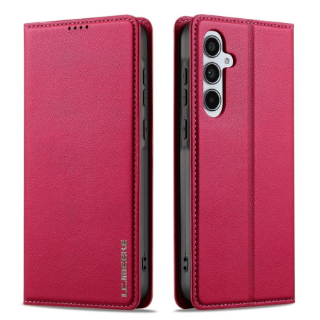 Чохол-книжка LCIMEEKE LC-001 Series для Samsung Galaxy A16 5G - червоний