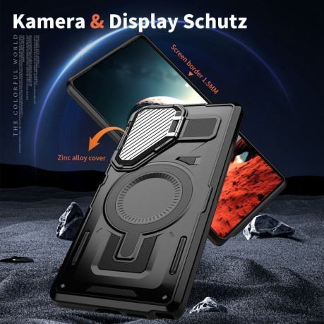 Протиударний чохол Shield Frame Holder MagSafe  для Samsung Galaxy S25 Ultra 5G - чорний