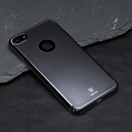 Пластиковый Глянцевый Чехол Baseus Glitter Case Jet Black для iPhone 7 Plus/8 Plus