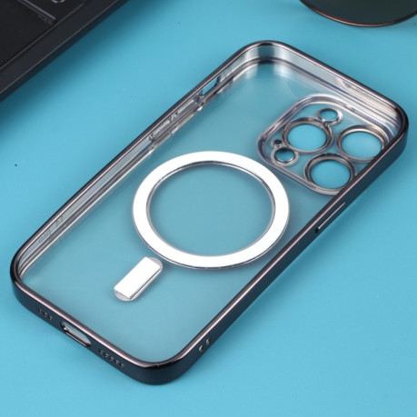 Противоударный чехол Classic Electroplating (Magsafe) для  iPhone 14 Pro Max - черный