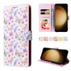 Чохол-книжка Bronzing Painting RFID для Samsung Galaxy S24+ 5G - Pansies