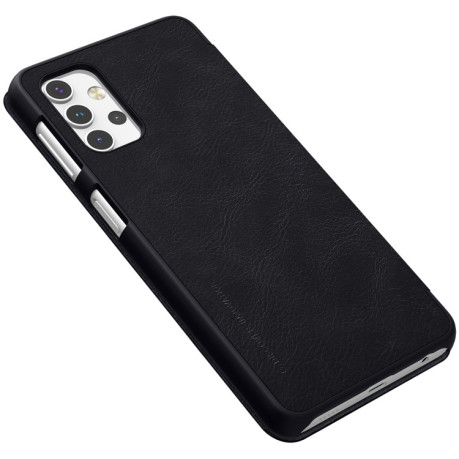 Кожаный чехол-книжка Nillkin Qin Series для Samsung Galaxy A32 5G- черный