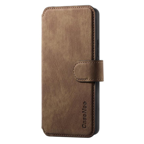 Чехол-книжка CaseNeo MagSafe RFID Anti-theft Retro Leather для OPPO Reno13 - коричневый