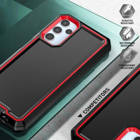 Противоударный чехол Armour Two-color для Samsung Galaxy A14 5G - черно-красный