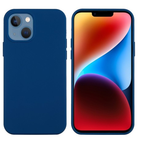 Силиконовый чехол Solid Color Liquid на iPhone 15 - синий
