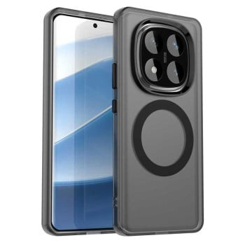 Противоударный чехол Candy Magsafe PC Hybrid TPU для Redmi Note 14 Pro 4G - черный