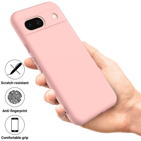 Силіконовий чохол Solid Color Liquid Silicone для Google Pixel 8a - рожевий