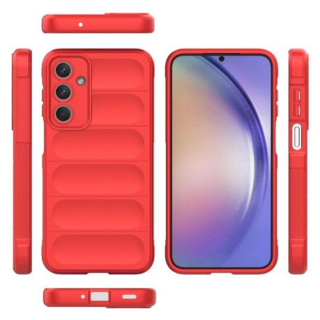 Силиконовый чехол Magic Flannel для Samsung Galaxy M35 - красный