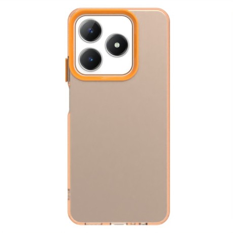 Противоударный чехол Candy Series для Realme C61/C63/Note 60/Note 60x - оранжевый