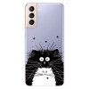 Чехол Painted Pattern для Samsung Galaxy S22 5G - Black White Rat