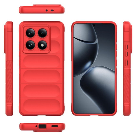 Силіконовий чохол Magic Flannel для Xiaomi 14T Pro 5G Global - червоний
