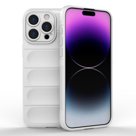 Силіконовий чохол Magic Flannel для iPhone 15 Pro Max - білий