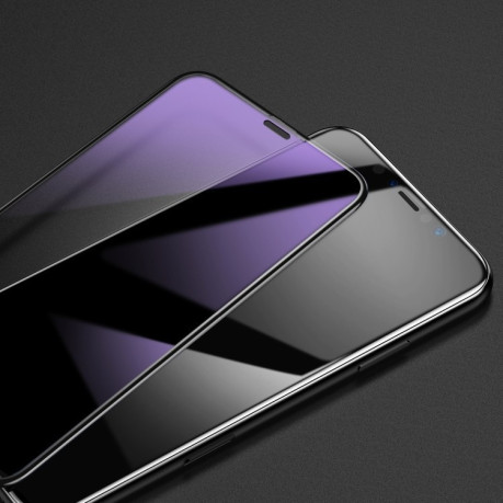 3D защитное стекло Baseus 0.3mm на весь экран Anti Blue-ray на iPhone 11/ iPhone Xr черное