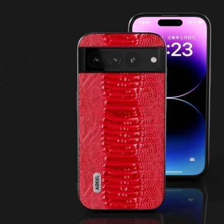 Кожаный Чехол ABEEL Genuine Leather Weilai Series для Google Pixel 8 Pro - красный