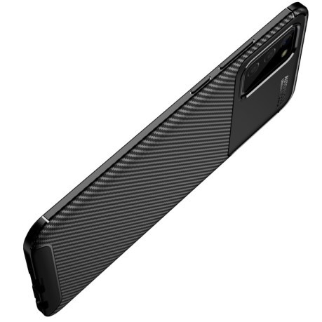 Ударозащитный чехол HMC Carbon Fiber Texture на OPPO F19 / A74 4G - черный