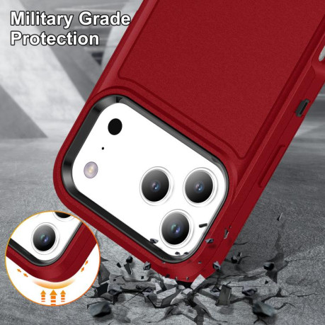 Двосторонний противоударный чехол Life Waterproof Rugged для iPhone 17 Pro Max - красный