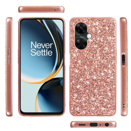 Ударозахисний чохол Glittery Powder на OnePlus Nord CE3 Lite - рожеве золото
