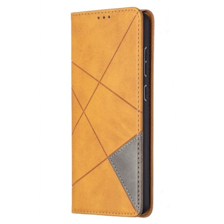 Чехол-книжка Rhombus Texture на Samsung Galaxy A72 - желтый