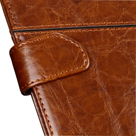 Чехол-книжка Geometric Stitching для Samsung Galaxy M13  - коричневый