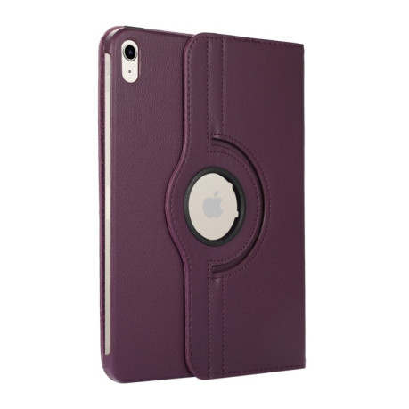 Чехол-книжка 360 Degree Rotation Litchi для iPad 10.9 2022 - фиолетовый