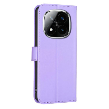 Чохол-книжка Four-leaf Clasp Embossed на Redmi Note 14 Pro 4G - фіолетовий