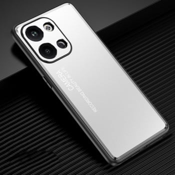 Протиударний чохол Frosted Metal для Xiaomi Redmi Note 13 Pro 5G/Poco X6 5G - сріблястий