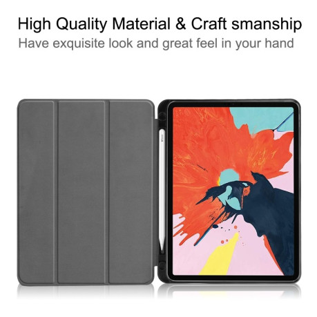 Чехол-книжка Custer Texture with stylus holder на iPad Air 10.9 2022/2020 - голубой