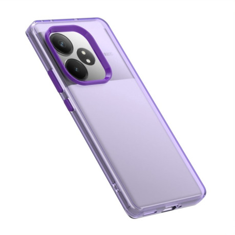 Противоударный чехол Candy Series для Realme GT 6 Global - фиолетовый