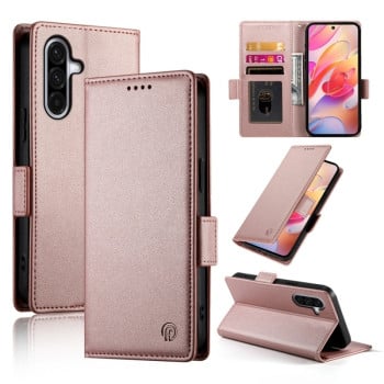 Чохол-книжка Side Buckle Magnetic Frosted Leather для Samsung Galaxy A26 5G - рожеве золото